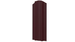 Металлический штакетник Евротрапеция MATT 0,45 мм, RAL 3005