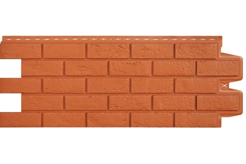Фасадная панель Grand Line Состаренный кирпич, Classic терракотовый