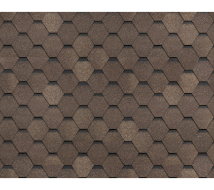 Однослойная черепица Технониколь SHINGLAS, коллекция Ультра, Янтарь