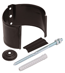 Кронштейн трубы на кирпич, RAL 8017