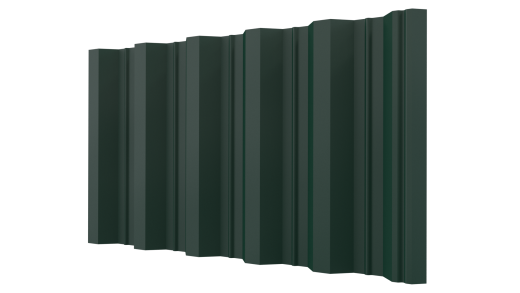 Профнастил НС44 1050/1000x0,5 мм, MATT RAL 6005