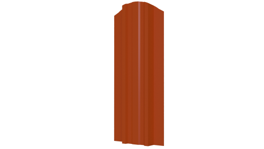 Металлический штакетник Евротрапеция Полиэстер 0,45 мм, RAL 2004