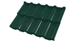 Металлочерепица Энигма 1171/1100x0,5 мм, Полиэстер 6005