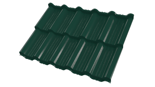 Металлочерепица Энигма 1171/1100x0,45 мм, Полиэстер 6005
