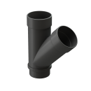 Тройник 45° водосточной трубы, RAL 7024