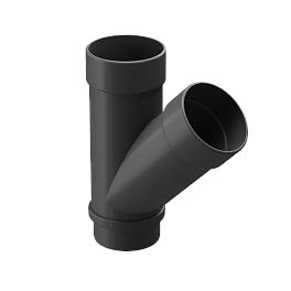 Тройник 45° водосточной трубы, RAL 7024