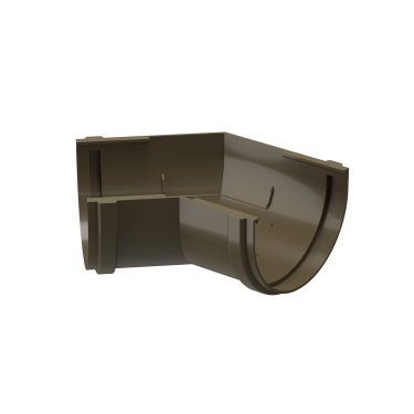 Угловой элемент желоба 135°, RAL 8017