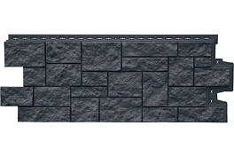 Фасадная панель Grand Line Дикий камень, Classic графит