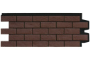 Фасадная панель Grand Line Состаренный кирпич, Design Plus каштан черный шов