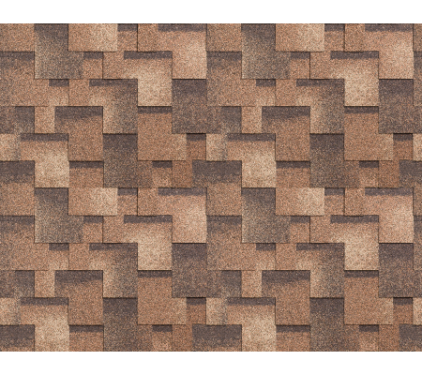 Однослойная черепица Технониколь SHINGLAS, коллекция Ультра, Сандал