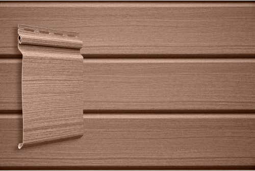 Виниловый сайдинг Grand Line Natural-брус, Design Tundra рябина