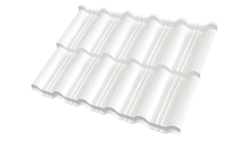 Металлочерепица Энигма 1171/1100x0,45 мм, Полиэстер 9003