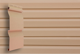 Виниловый сайдинг Grand Line Корабельная доска, Classic Color Plus персиковый
