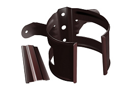 Кронштейн трубы на дерево, RAL 8017