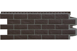 Фасадная панель Grand Line Состаренный кирпич, Design (шов 7006) шоколадный