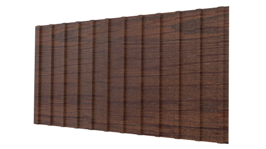 Профнастил С10 1170/1100x0,45 мм, Printech Темное дерево