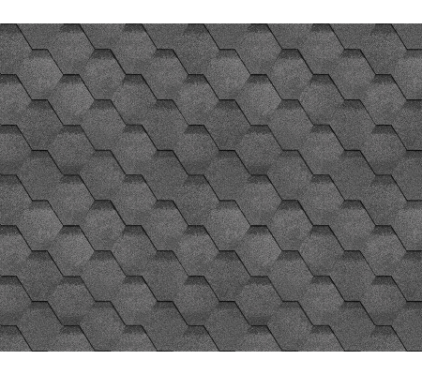 Однослойная черепица Технониколь SHINGLAS, коллекция Соната, Серый