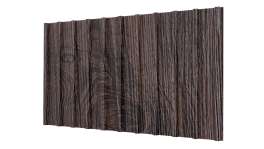 Профнастил С16 1050/1000x0,45 мм, Printech Темное дерево