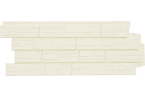 Фасадная панель Grand Line Сланец, Classic молочный