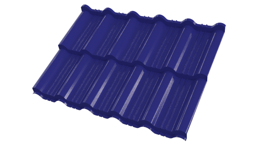 Металлочерепица Энигма 1171/1100x0,5 мм, Полиэстер 5002