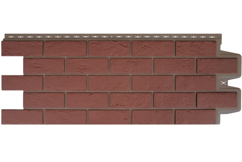 Фасадная панель Grand Line Состаренный кирпич, Design Plus корица темно-бежевый шов
