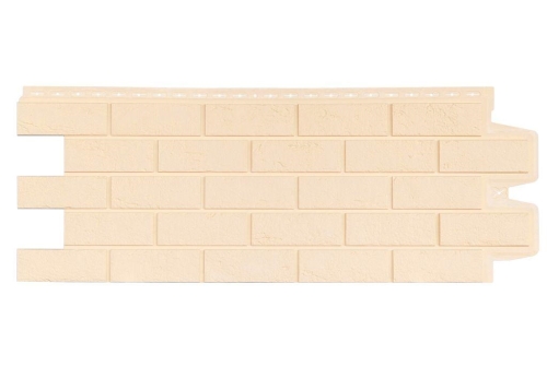 Фасадная панель Grand Line Состаренный кирпич, Classic бежевый