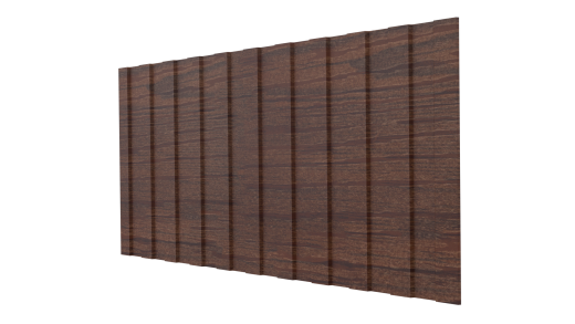 Профнастил С8 1200/1150x0,45 мм, Printech Темное дерево