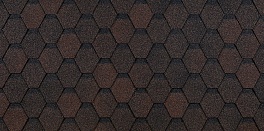 Гибкая черепица Döcke Eurasia Шестигранник, Коричневый