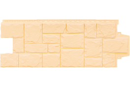 Фасадная панель Grand Line Крупный камень, Classic бежевый