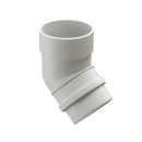 Колено 45°, RAL 9003