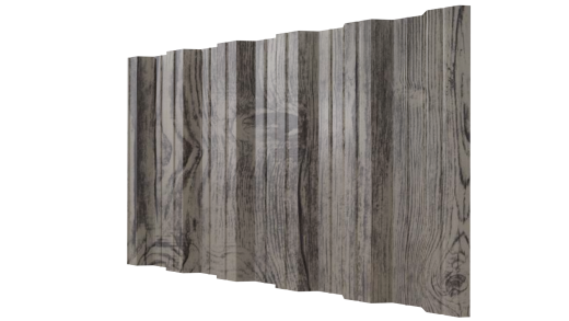 Профнастил НС35 1055/1000x0,45 мм, Printech Темное дерево