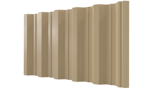 Профнастил НС44 1050/1000x0,5 мм, Полиэстер RAL 1014