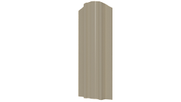 Металлический штакетник Евротрапеция Полиэстер 0,45 мм, RAL 1015