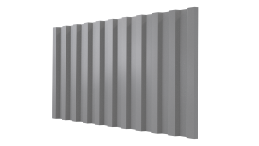 Профнастил НС21 1065/1010x0,7 мм, Полиэстер RAL 9006
