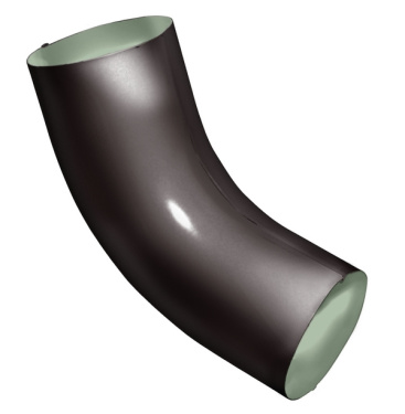 Колено трубы 60⁰, RAL 8017