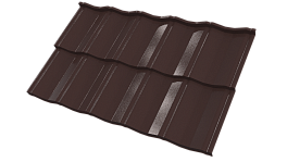 Металлочерепица Энигма 1171/1100x0,5 мм, Полиэстер 8017