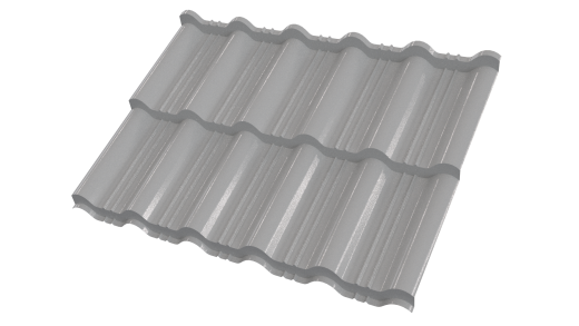 Металлочерепица Энигма 1171/1100x0,45 мм, Полиэстер 9006