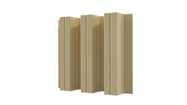 Профнастил Н114 670/620x0,5 мм, Полиэстер RAL 1014