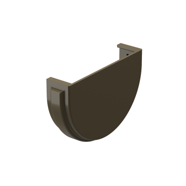 Заглушка желоба, RAL 8017