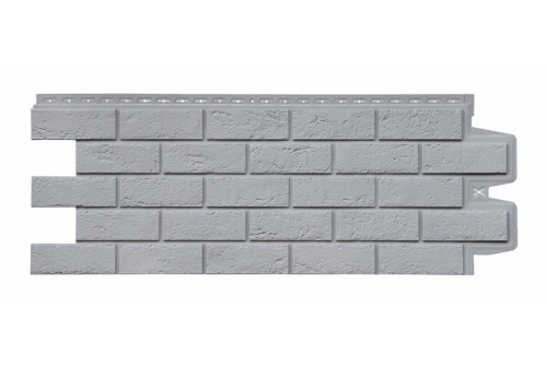 Фасадная панель Grand Line Состаренный кирпич, Classic серый