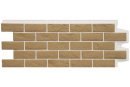 Фасадная панель Grand Line Состаренный кирпич, Design Plus солома белый шов