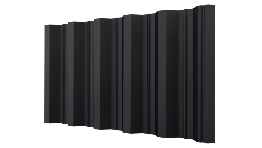 Профнастил НС44 1050/1000x0,5 мм, V-MATT RAL 9005