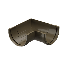 Угловой элемент желоба 90°, RAL 8017