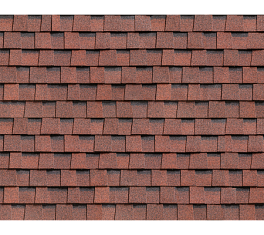 Многослойная черепица Технониколь SHINGLAS, коллекция Ранчо, Красный