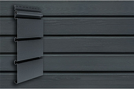 Виниловый сайдинг Grand Line Архитектурный планкен, Premium Acryl графит