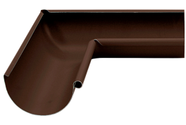 Угол желоба внутренний 90⁰, RAL 8017/8017