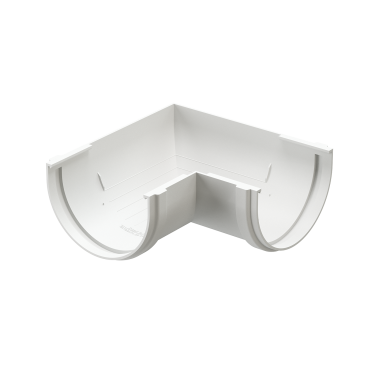 Угловой элемент желоба 90°, RAL 9003