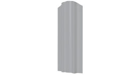 Металлический штакетник Евротрапеция Полиэстер 0,45 мм, RAL 9003