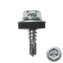 Саморез кровельный "DAXMER" оцинкованный 5,5x19