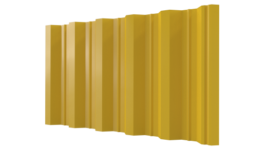 Профнастил НС44 1050/1000x0,45 мм, Полиэстер RAL 1018